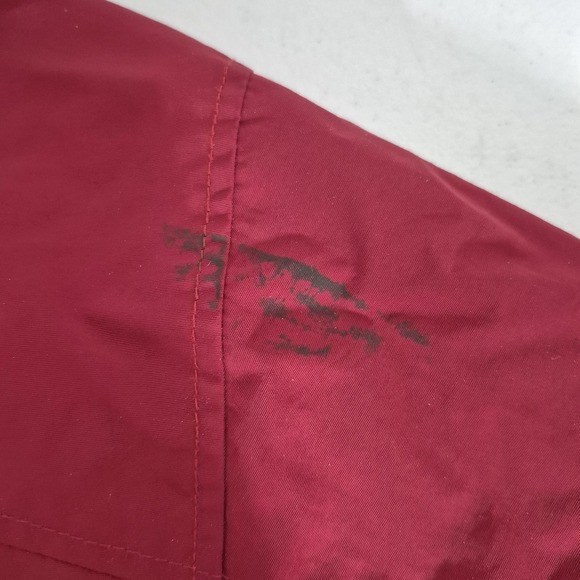 L.L.Bean Jacket Womens Small Red Nylon Hooded Windbreaker - Picture 14 of 14
